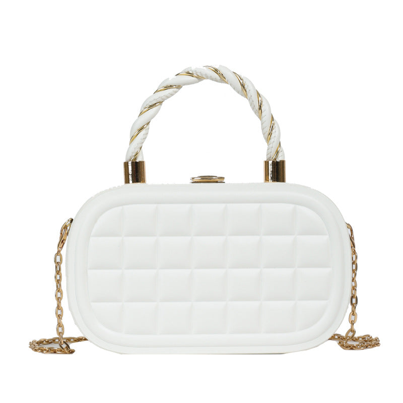 Wholesale  Small Bag  Summer New Fashionable Woven Hand Box Bag